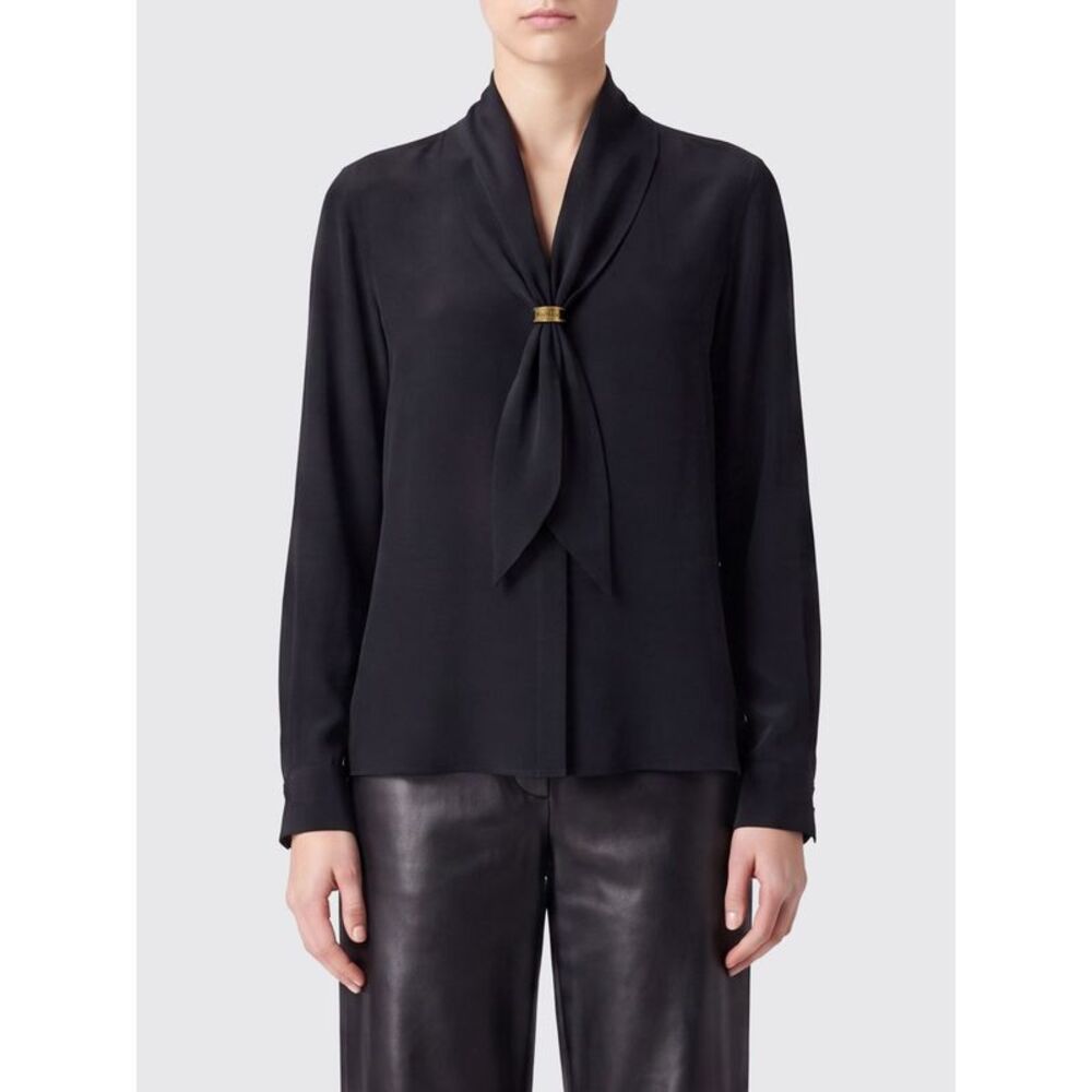 Max Mara Women Pussy-Bow Silk Shirt Max Mara With Long Sleeves